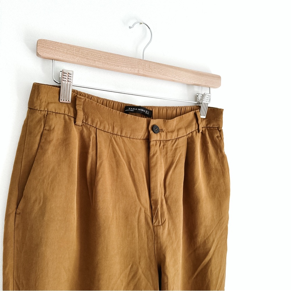 Zara Women's Brown Cropped Pants - Picture 3 of 7